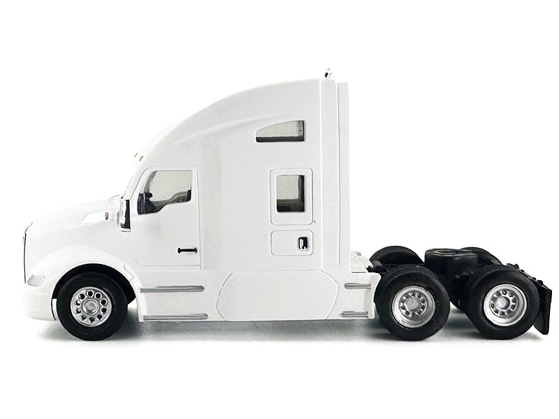 Kenworth T680 Sleeper Cab White 1/87 (HO) Plastic Model Car by HO Logistics view 3