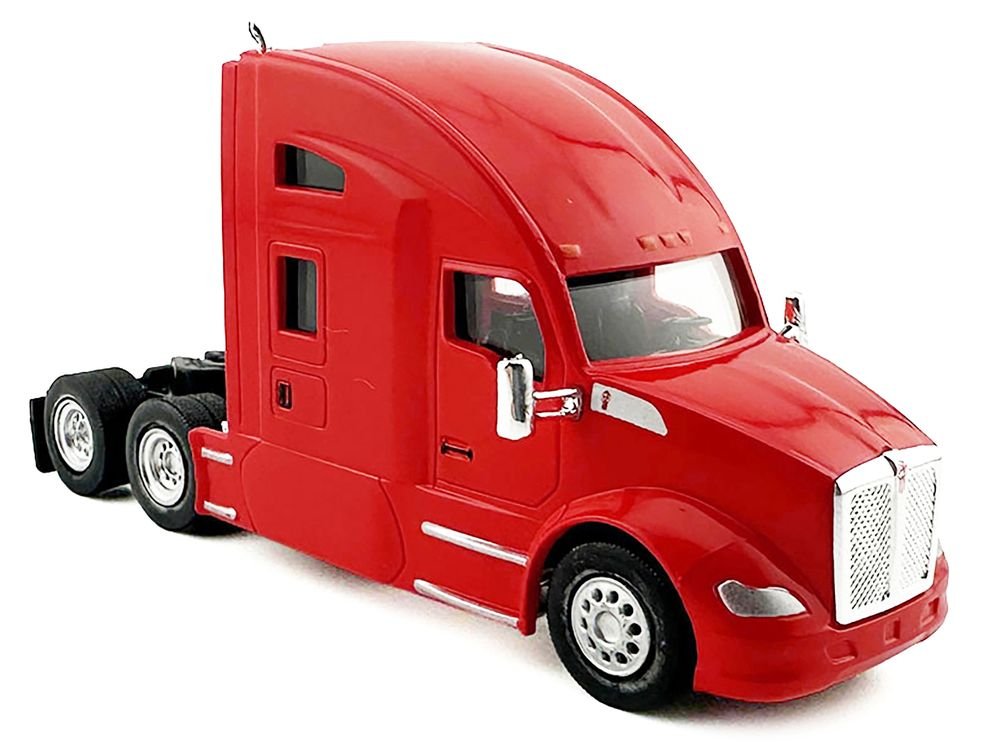 Kenworth T680 Sleeper Cab Red 1/87 (HO) Plastic Model Car by HO Logistics view 2