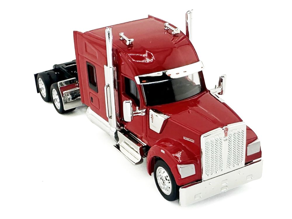 Kenworth W990 with Stand Up Sleeper Cab Red 1/87 (HO) Plastic Model Car by HO Logistics view 2