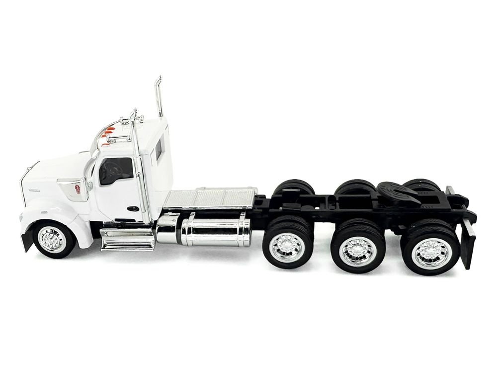 Kenworth W990 3-Axel Day Cab White 1/87 (HO) Plastic Model Car by HO Logistics view 2
