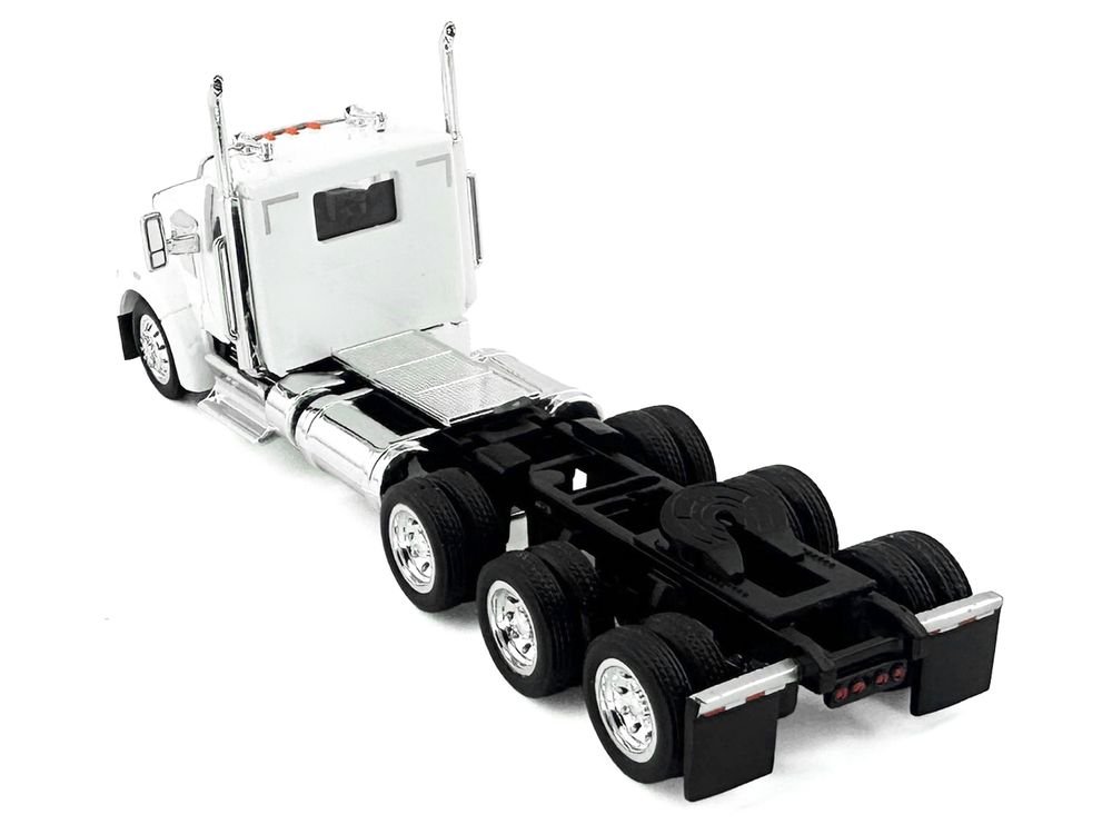 Kenworth W990 3-Axel Day Cab White 1/87 (HO) Plastic Model Car by HO Logistics view 3