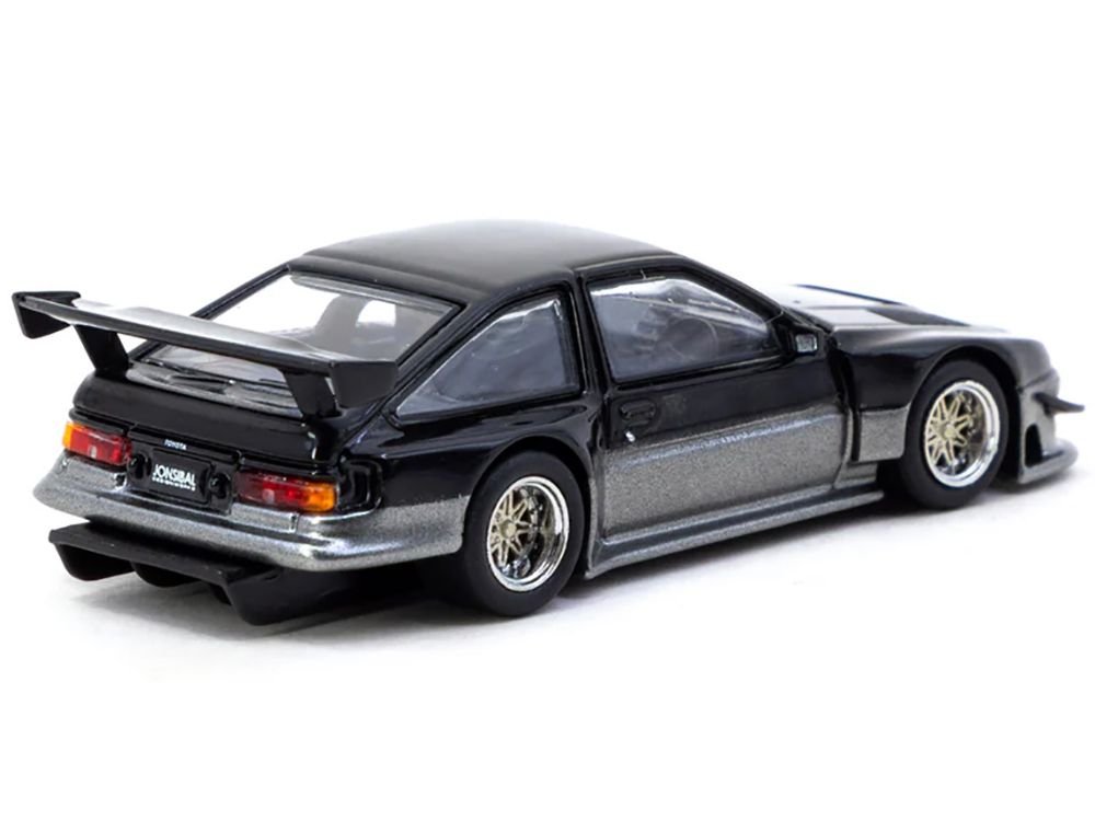 Toyota Sprinter Trueno AE86 Widebody RHD (Right Hand Drive) "Jonsibal Designworks" Black and Gray Metallic "Global64" Series 1/64 Diecast Model by Tarmac Works view 2