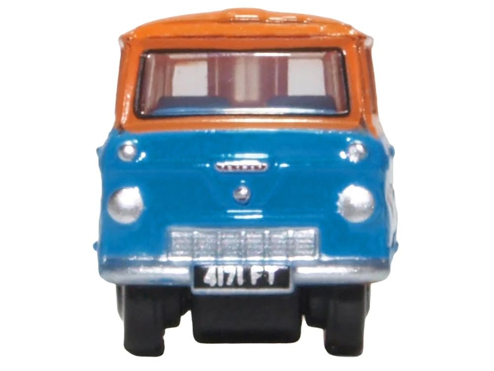 Ford 400E Van RHD (Right Hand Drive) "Fordson Super Service" Blue and Orange 1/148 (N) Scale Diecast Model Car by Oxford Diecast view 3