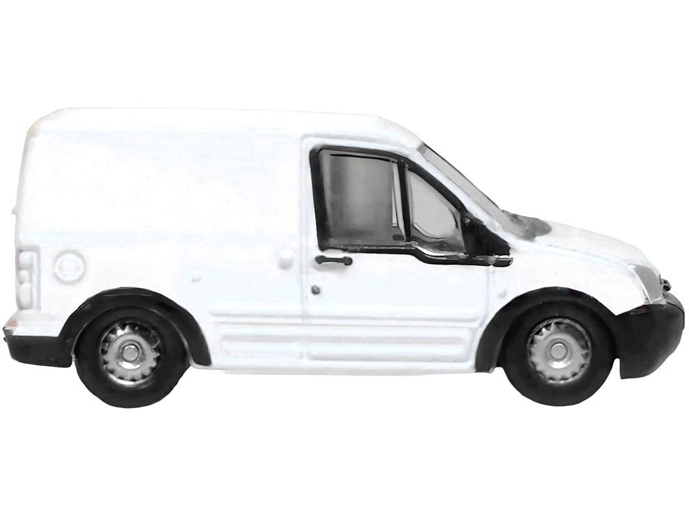 Ford Transit Connect Van RHD (Right Hand Drive) Frozen White 1/148 (N) Scale Diecast Model Car by Oxford Diecast view 3