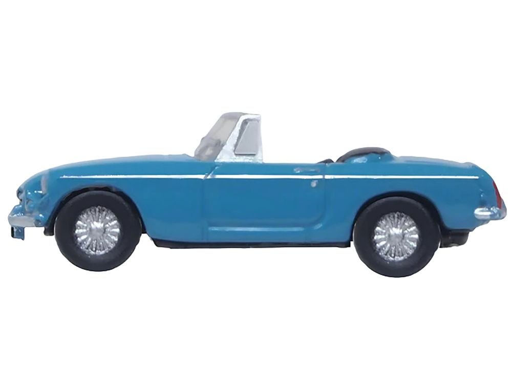 MG MGB Roadster RHD (Right Hand Drive) Iris Blue 1/148 (N) Scale Diecast Model Car by Oxford Diecast view 2