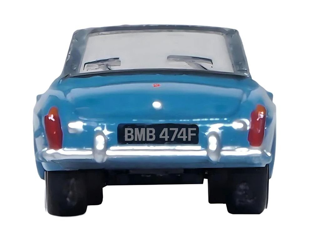 MG MGB Roadster RHD (Right Hand Drive) Iris Blue 1/148 (N) Scale Diecast Model Car by Oxford Diecast view 4