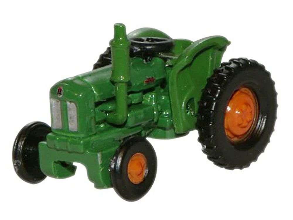Fordson Tractor Green with Orange Wheels 1/148 (N) Scale Diecast Model Car by Oxford Diecast view 2
