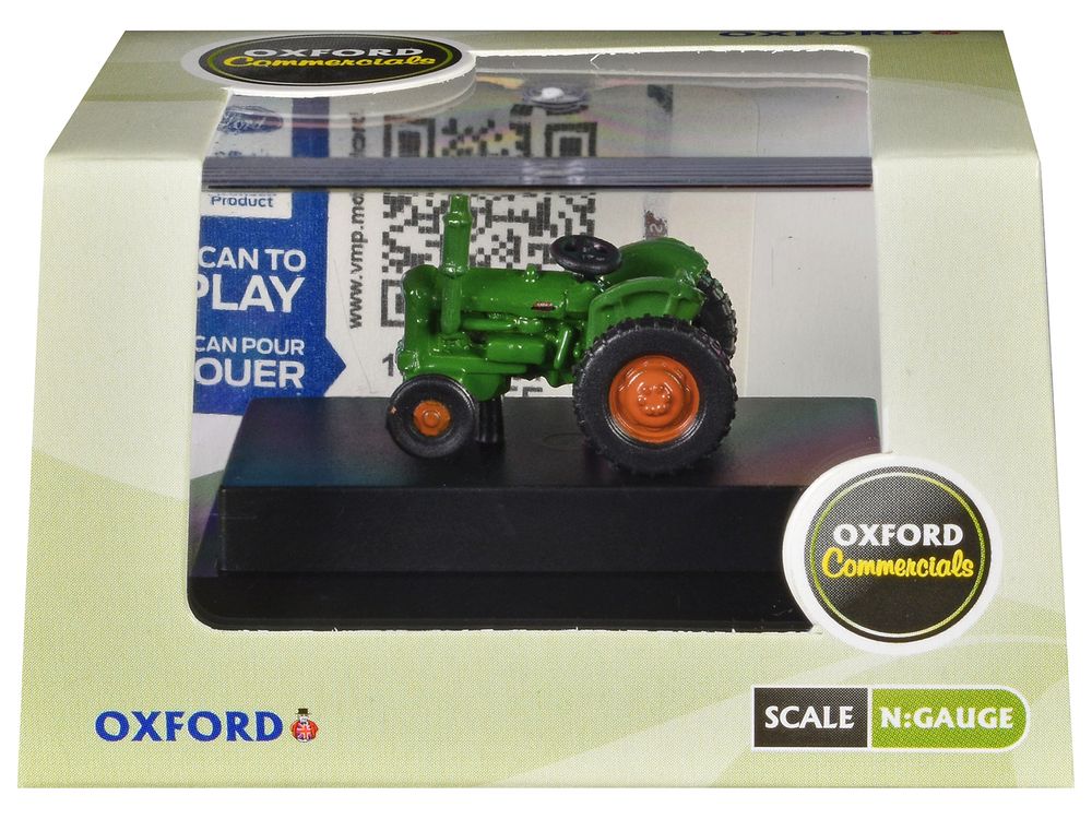 Fordson Tractor Green with Orange Wheels 1/148 (N) Scale Diecast Model Car by Oxford Diecast view 3