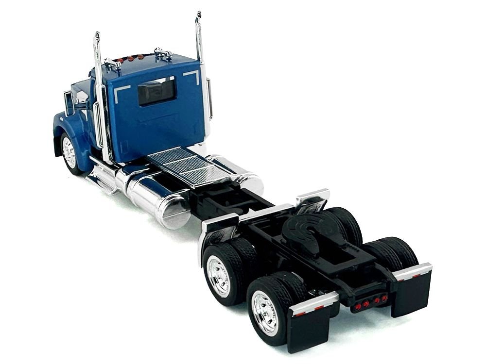 Kenworth W990 2-Axel Day Cab Blue Metallic 1/87 (HO) Plastic Model Car by HO Logistics view 3