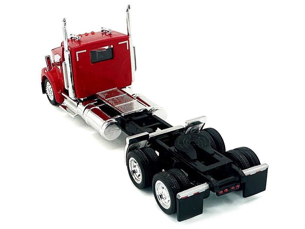 Kenworth W990 2-Axel Day Cab Red 1/87 (HO) Plastic Model Car by HO Logistics view 3