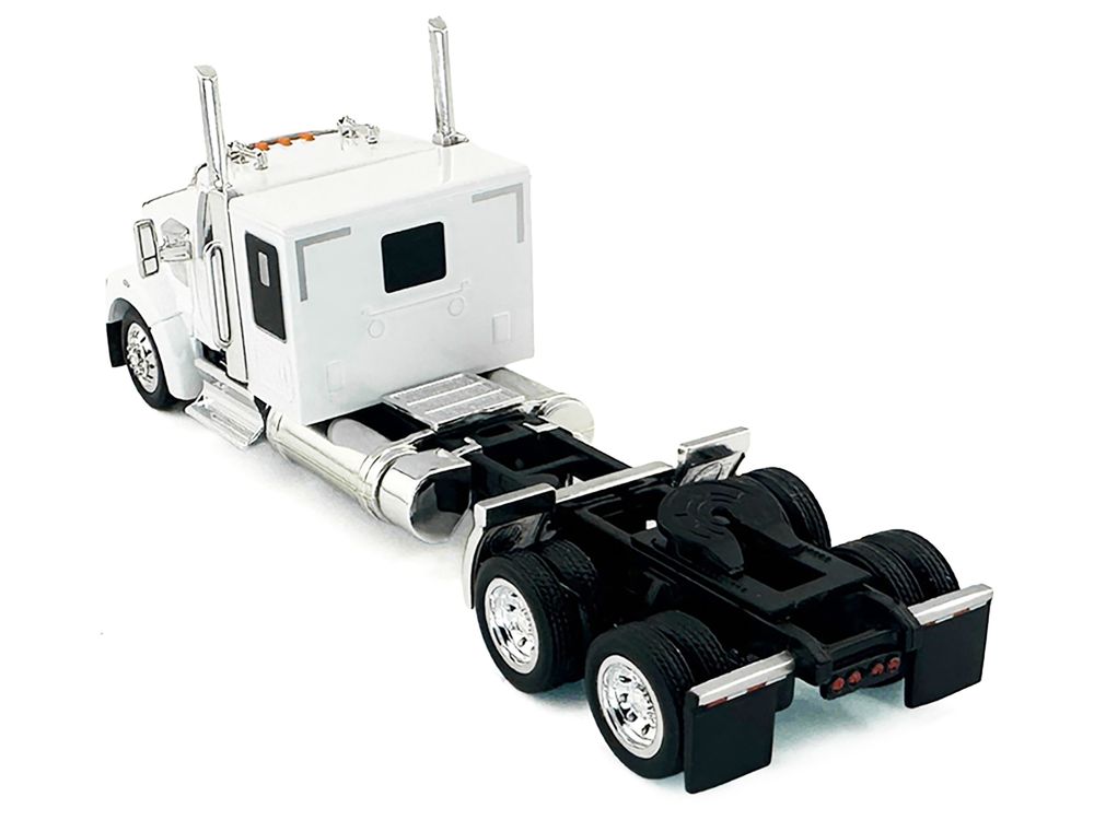 Kenworth W990 with Flat Top Sleeper Cab White 1/87 (HO) Plastic Model Car by HO Logistics view 3