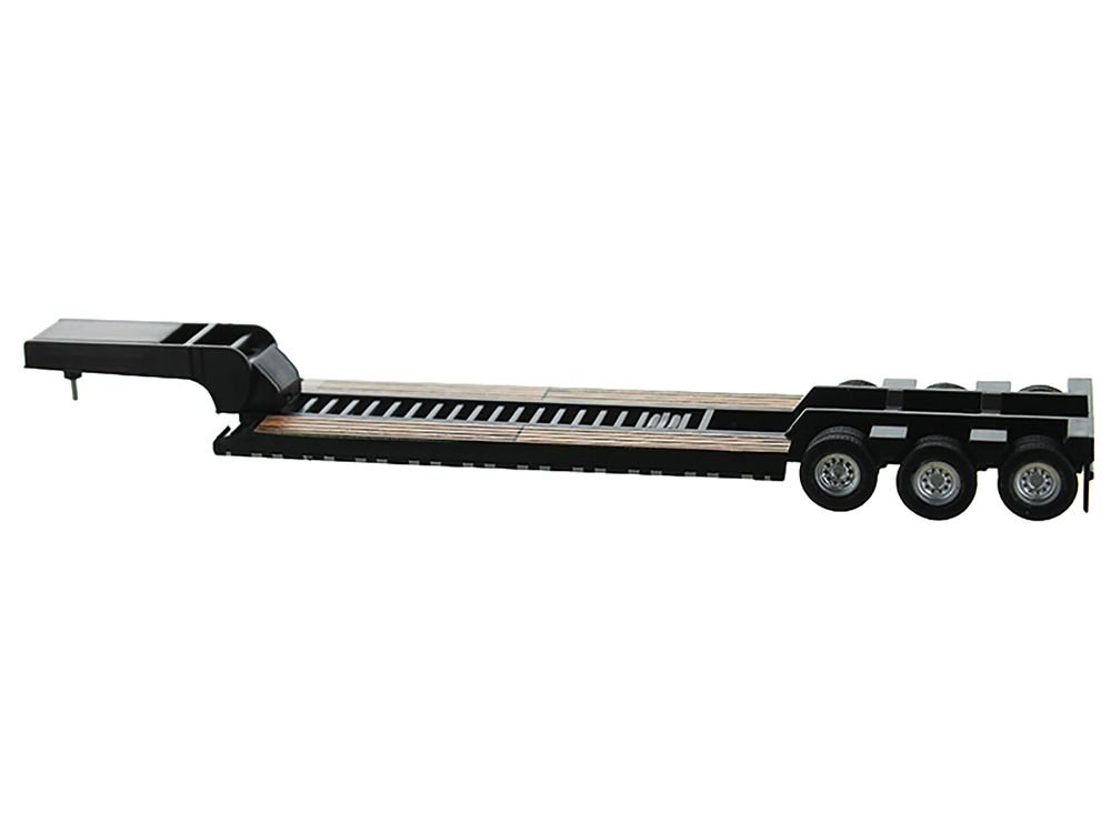 Low Boy Flatbed Trailer Black 1/87 (HO) Plastic Model Car by HO Logistics view 2