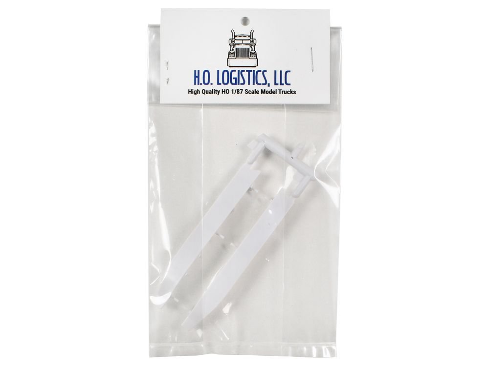 Trailer Wind Skirts for 53' Dry Vans White 1/87 (HO) Plastic Model Car by HO Logistics view 4