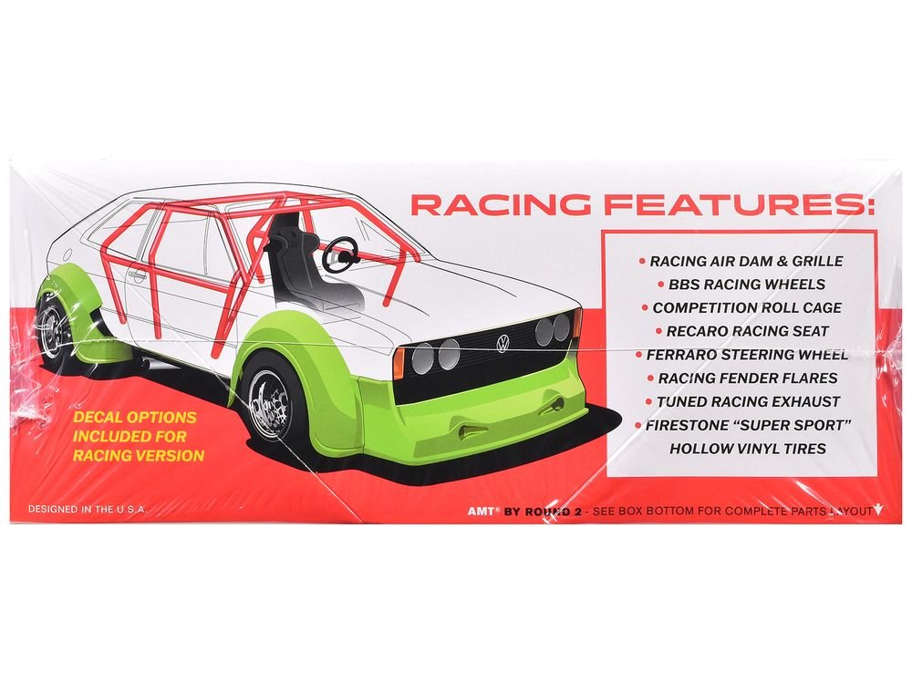 Skill 2 Model Kit Volkswagen Scirocco "T/A Champ" 1/25 Scale Model by AMT view 3