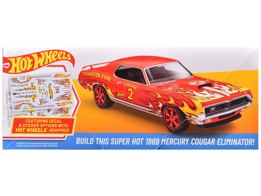 Skill 2 Model Kit 1969 Mercury Cougar Eliminator "Hot Wheels" 1/25 Scale Model by AMT view 3