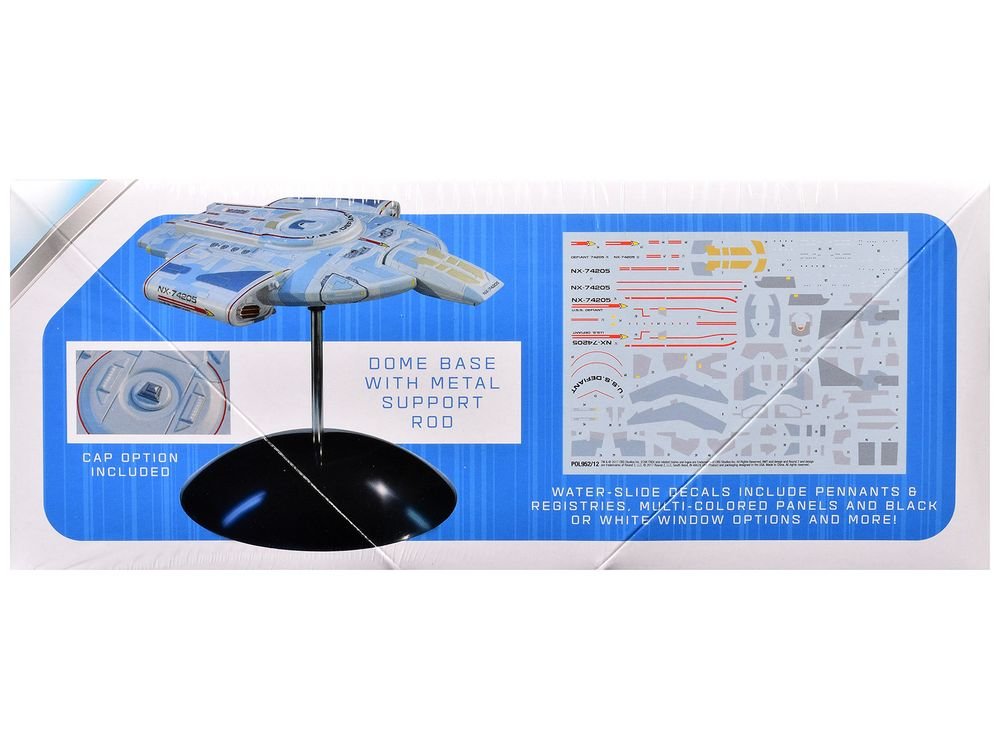 Skill 2 Snap Model Kit USS Defiant NX-74205 Starship "Star Trek: Deep Space Nine" (1993-1999) TV Series 1/1000 Scale Model by Polar Lights view 2