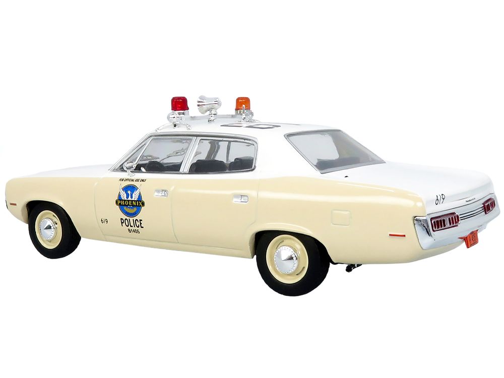 1972 AMC Matador Police Car "Phoenix Police Department" White and Beige 1/43 Diecast Model by Iconic Replicas view 2