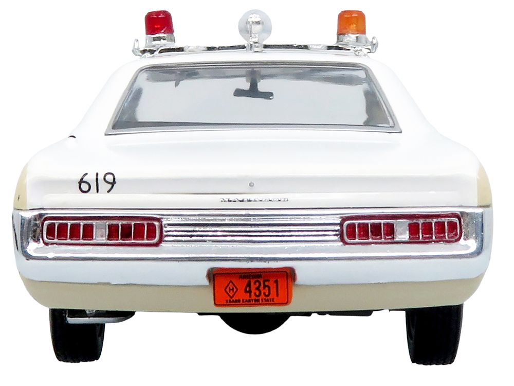 1972 AMC Matador Police Car "Phoenix Police Department" White and Beige 1/43 Diecast Model by Iconic Replicas view 5