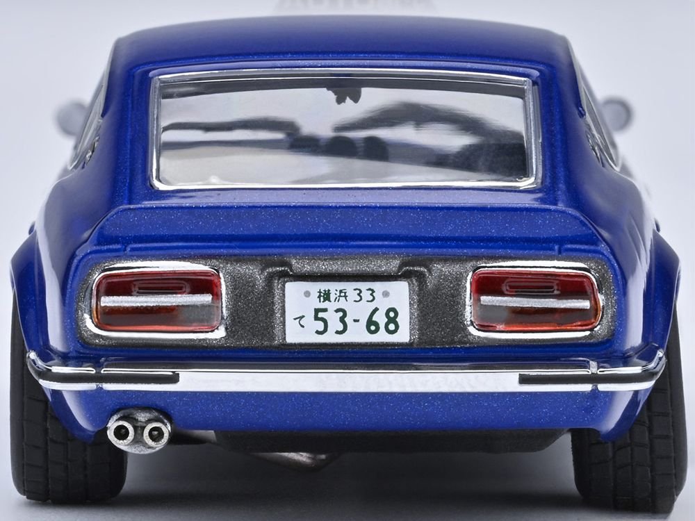 Nissan Fairlady Z RHD (Right Hand Drive) "Akuma No Z" Blue Metallic "Wangan Midnight - Comic #1 Version" Manga 1/64 Model Car by Autoart view 5