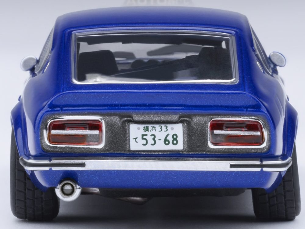 Nissan Fairlady Z RHD (Right Hand Drive) "Akuma No Z" Blue Metallic "Wangan Midnight - Comic #4 Version" Manga 1/64 Model Car by Autoart view 5
