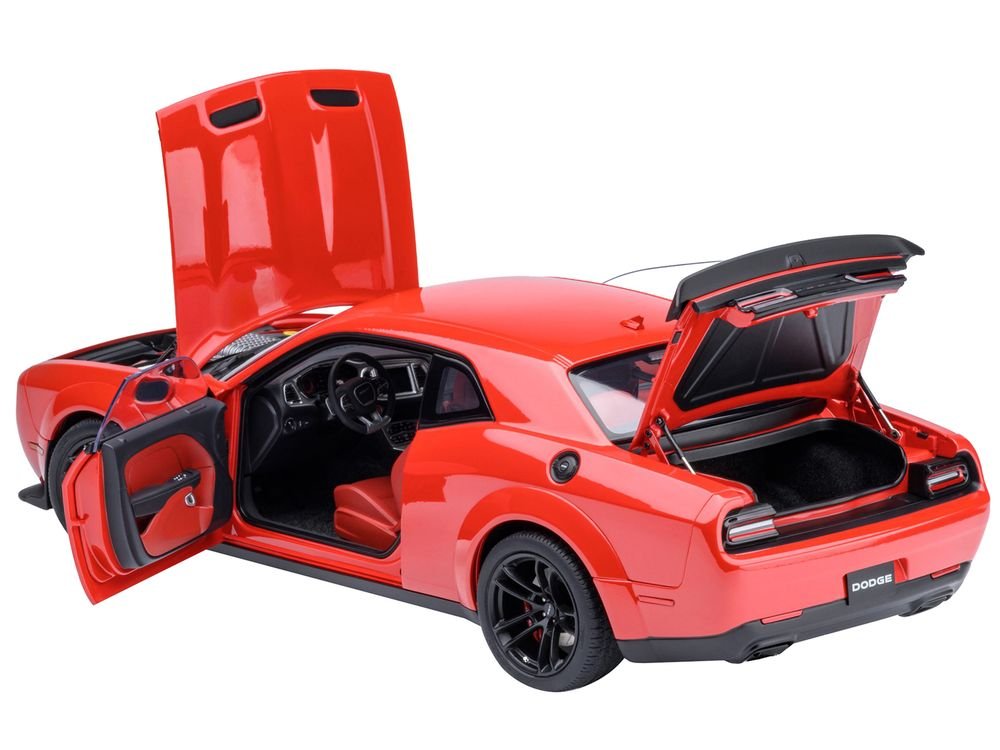 2022 Dodge Challenger SRT Jailbreak Torred with Red Interior 1/18 Model Car by Autoart view 2