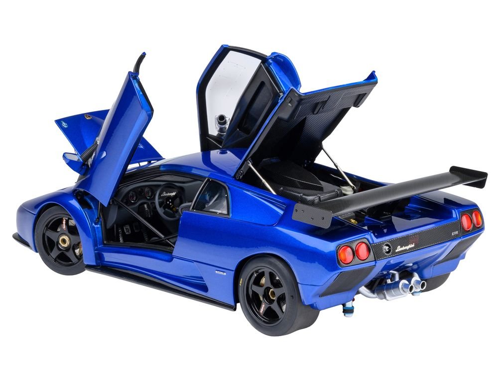 Lamborghini Diablo GTR Monterey Blue Metallic 1/18 Model Car by Autoart view 2