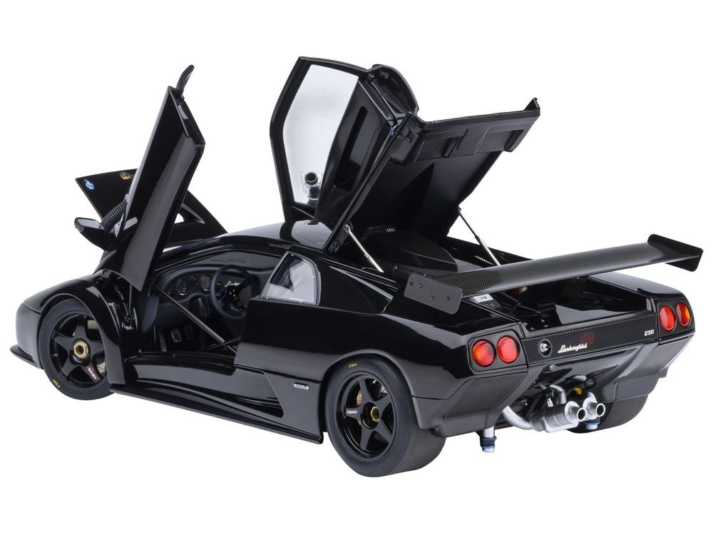 Lamborghini Diablo GTR Deep Black 1/18 Model Car by Autoart view 2