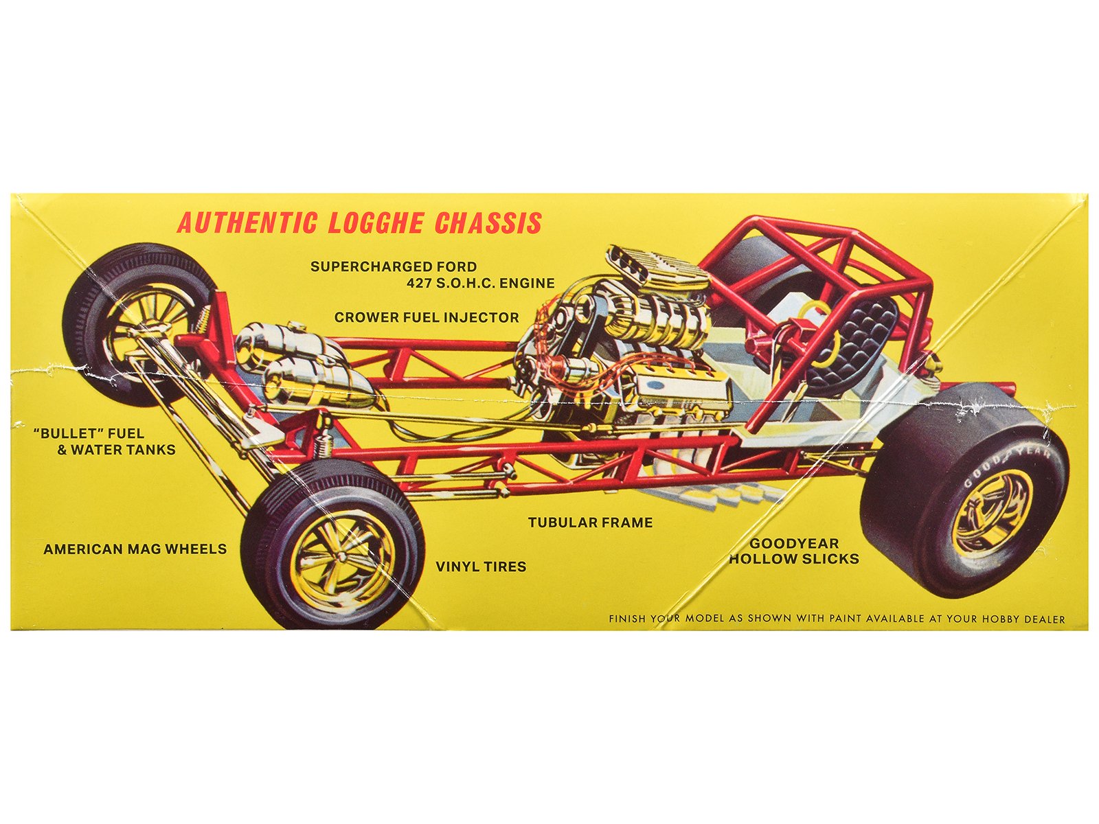 Skill 2 Model Kit 1969 Ford Mustang Longnose Funny Car "Gas Ronda" 1/25 Scale Model by AMT view 2