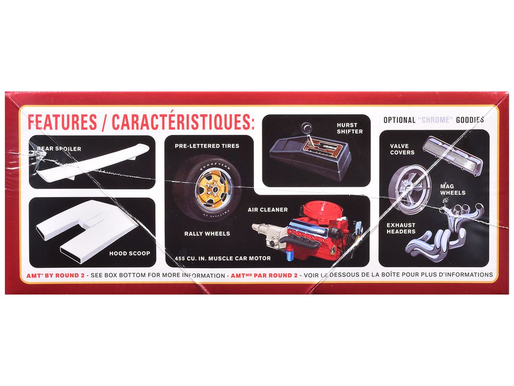 Skill 2 Model Kit 1969 Hurst Oldsmobile Cutlass 1/25 Scale Model by AMT view 3