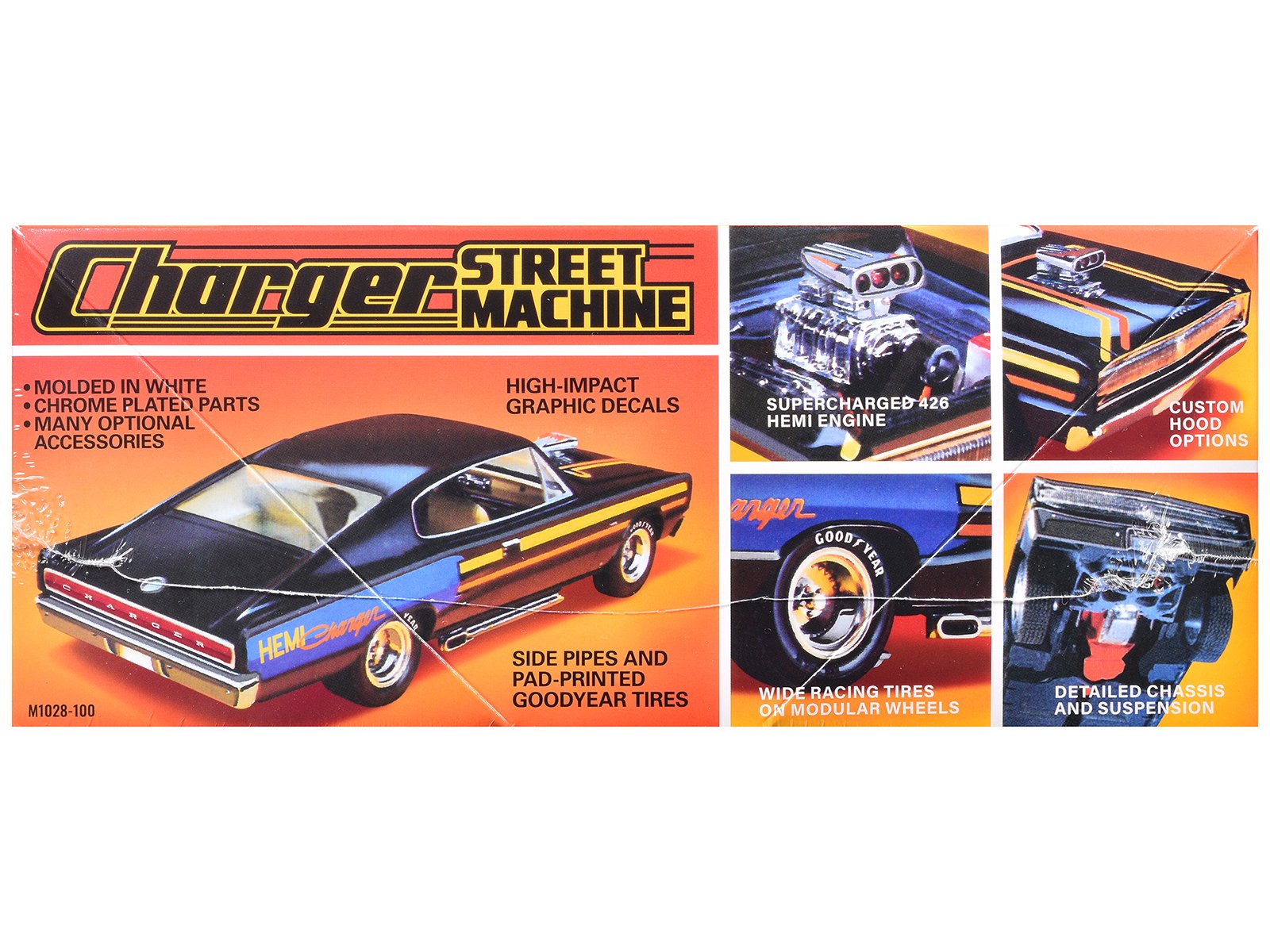 Skill 2 Model Kit 1967 Dodge Charger Street Machine 1/25 Scale Model by MPC view 3