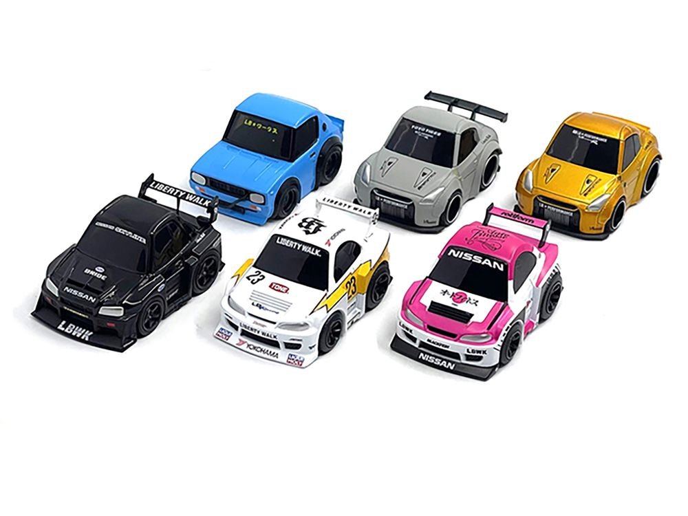 "QubeCarz" Series #1 Set of 6 pieces 1/64 Diecast Model Cars by Mini GT view 2