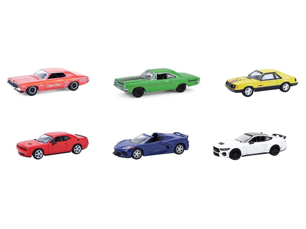 "GreenLight Muscle" Series 30 Set of 6 pieces 1/64 Diecast Model Cars by Greenlight view 2