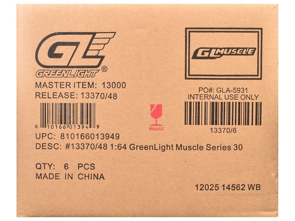 "GreenLight Muscle" Series 30 Set of 6 pieces 1/64 Diecast Model Cars by Greenlight view 3