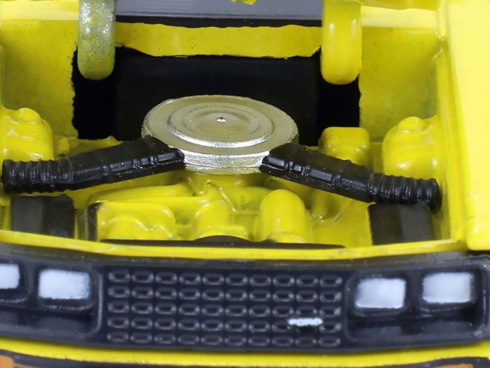 1979 Ford Mustang Cobra Fastback Bright Yellow with Cobra Good Graphics "GreenLight Muscle" Series 30 1/64 Diecast Model Car by Greenlight view 3