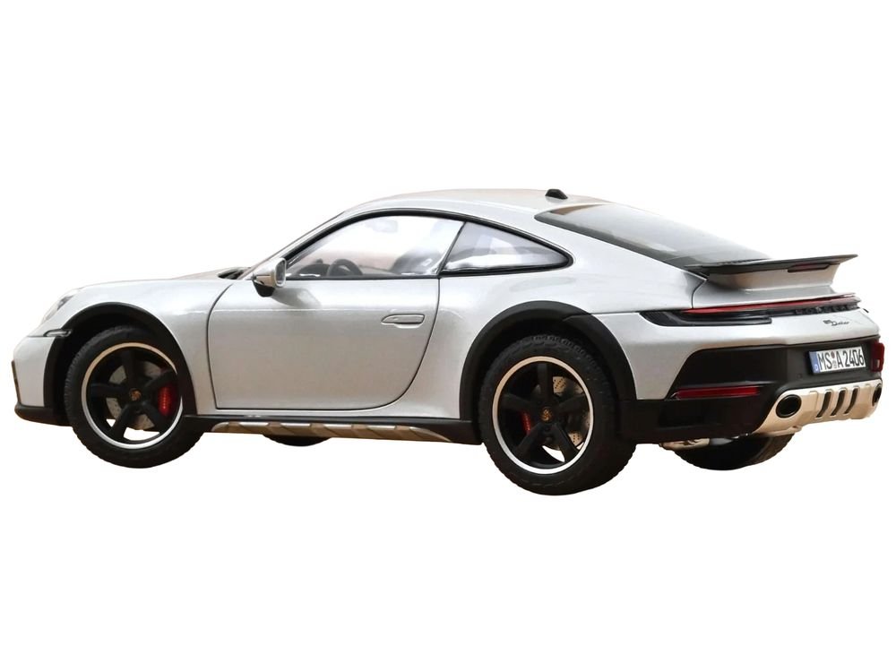 2023 Porsche 911 Dakar Ice Gray Metallic 1/18 Diecast Model Car by Norev view 4