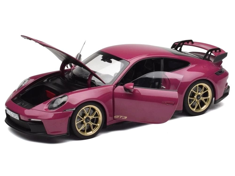2021 Porsche 911 GT3 Ruby Star Neo 1/18 Diecast Model Car by Norev view 2