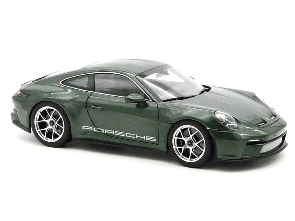 2023 Porsche 911 S/T Malachite Green Metallic 1/18 Diecast Model Car by Norev view 2