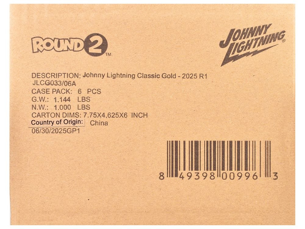 "Classic Gold Collection" 2025 Release 1 Set A of 6 Cars 1/64 Diecast Model Cars by Johnny Lightning view 2