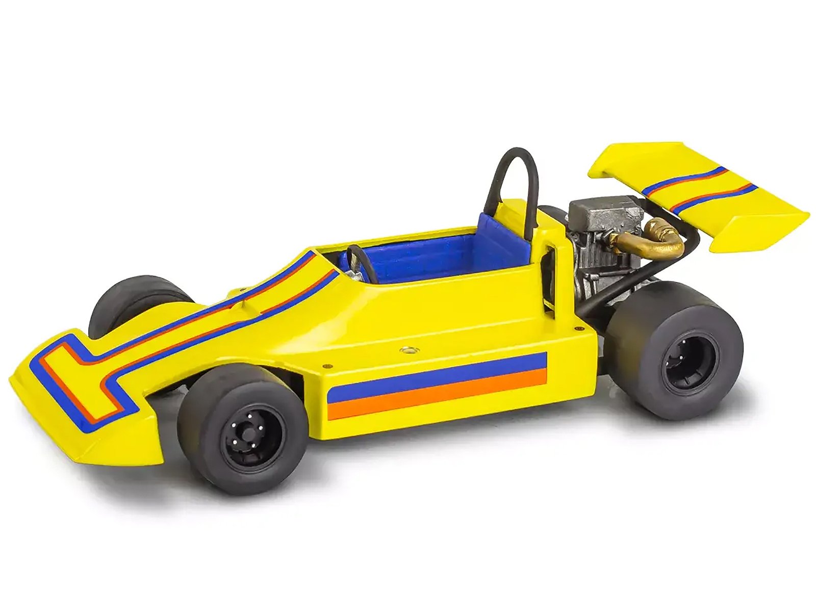 Level 3 Model Kit 1978 Chevrolet Off-Road 4x4 Pickup Truck and "Malibu Grand Prix" Virage with Trailer "Fantasy Formula" 1/25 Scale Model by Revell view 4