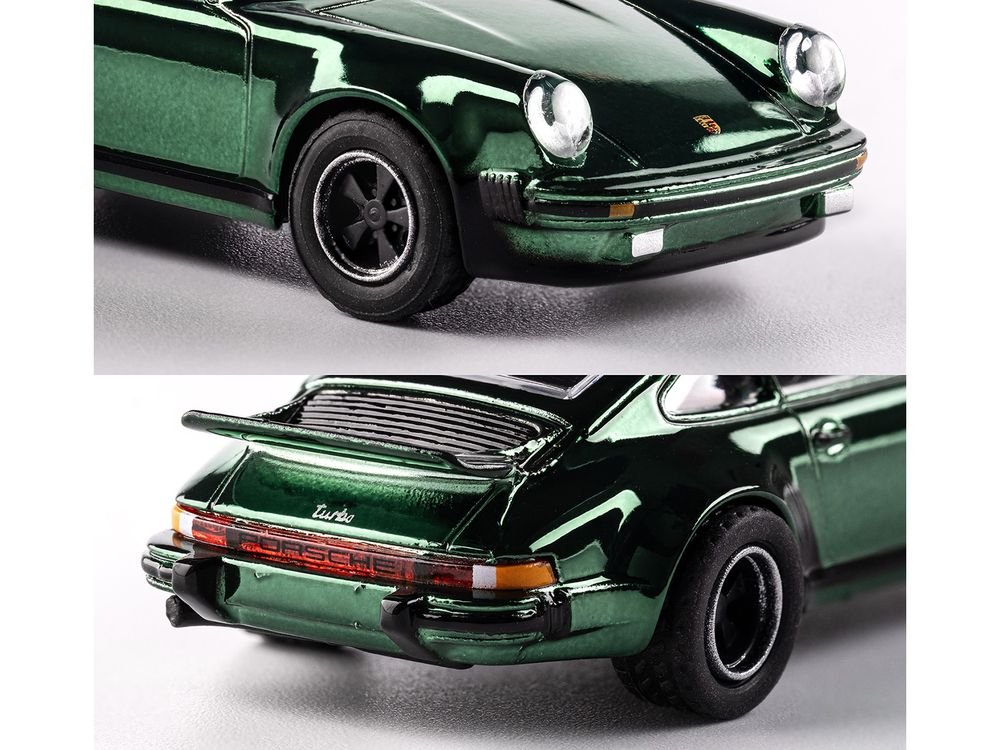 1975 Porsche 930 Turbo Green Metallic "Collection" Series 1/64 Diecast Model Car by Majorette view 2
