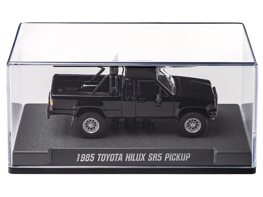 1985 Toyota Hilux SR5 Pickup Truck Black "Collection" Series 1/64 Diecast Model Car by Majorette view 3