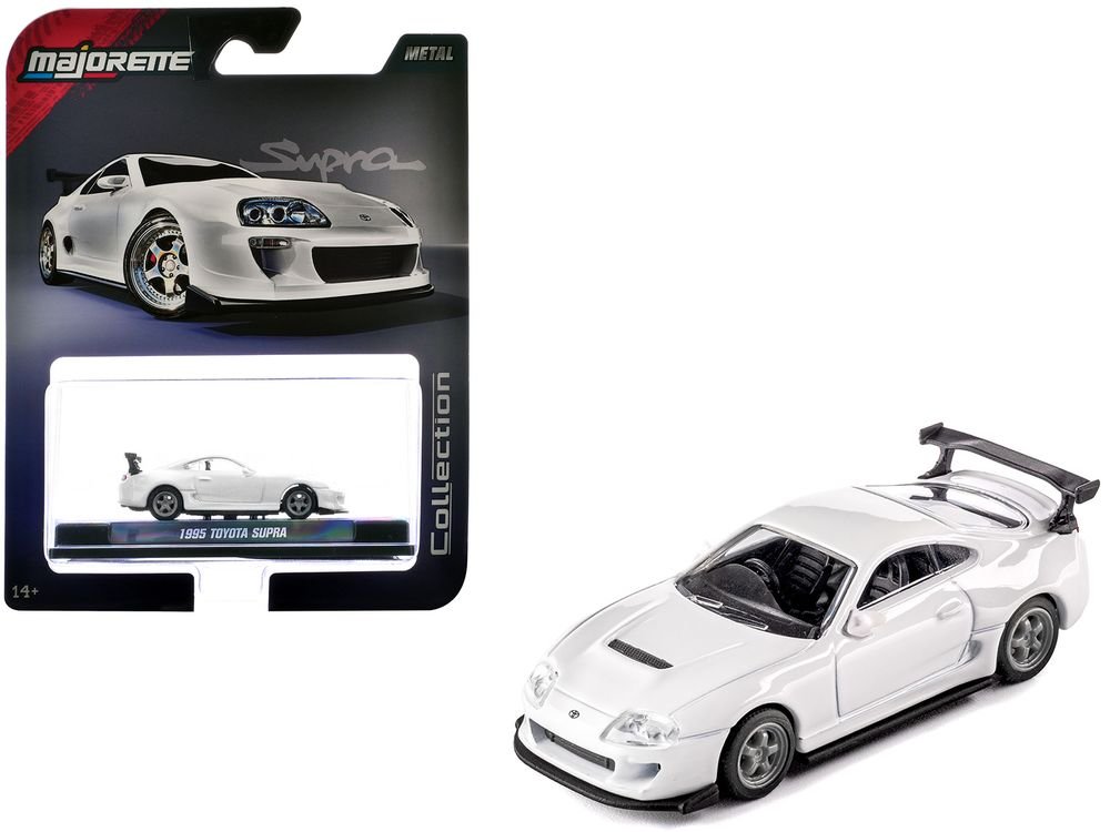 1995 Toyota Supra RHD (Right Hand Drive) White "Collection" Series 1/64 Diecast Model Car by Majorette