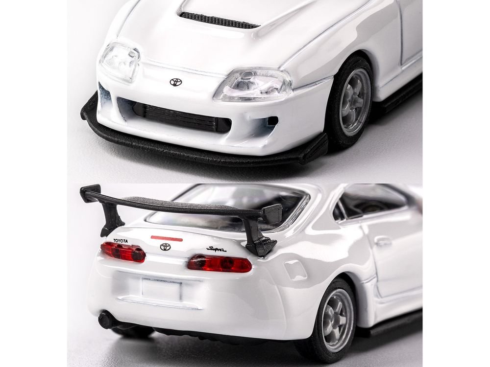 1995 Toyota Supra RHD (Right Hand Drive) White "Collection" Series 1/64 Diecast Model Car by Majorette view 2