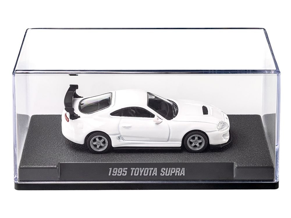 1995 Toyota Supra RHD (Right Hand Drive) White "Collection" Series 1/64 Diecast Model Car by Majorette view 3