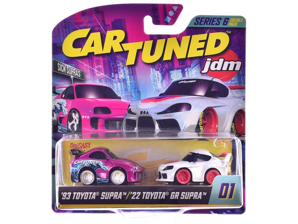 "Sick Supras" Series 6 Toyota Double Pack Set of 2 Cars Diecast Model Cars by CarTuned view 3