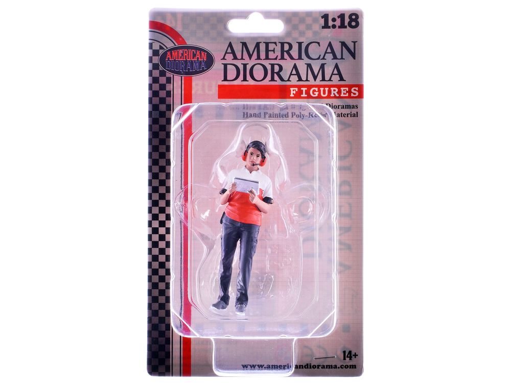 "Race Crew" Figure #3 for 1/18 scale models by American Diorama view 3