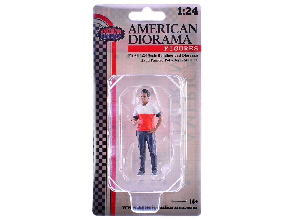 "Race Crew" Figure #4 for 1/24 Scale Models by American Diorama view 3
