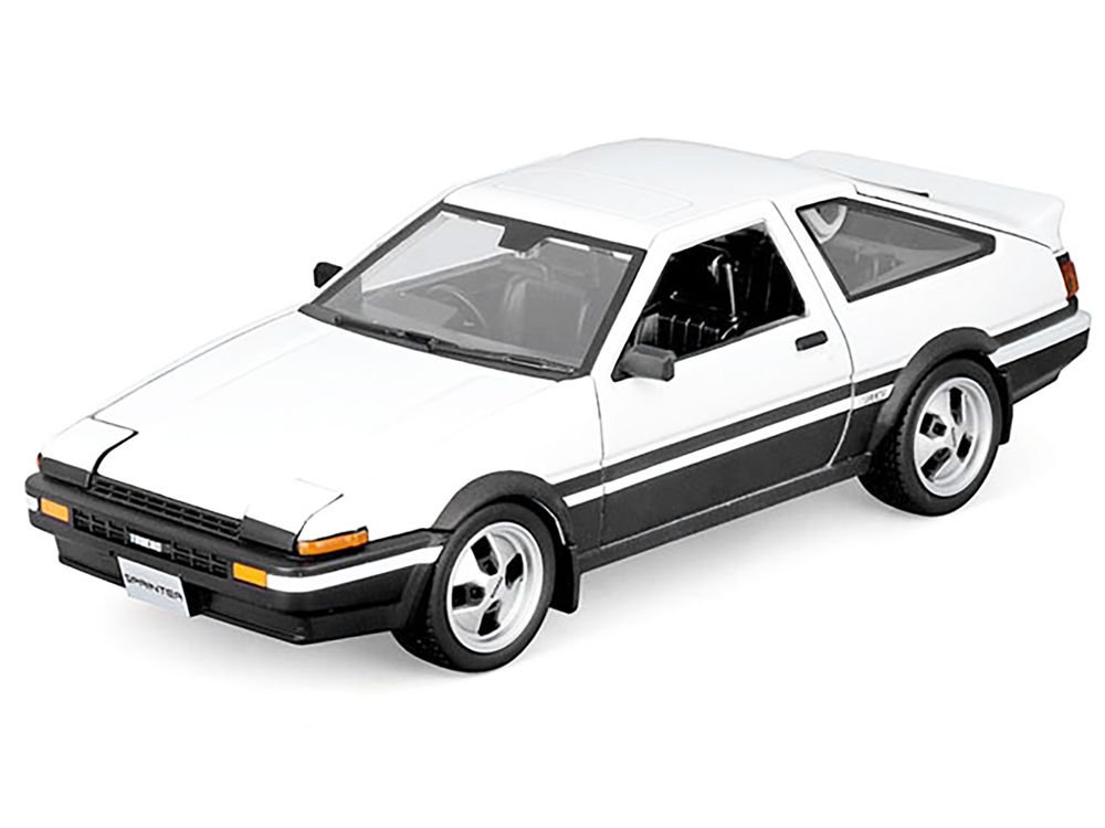 Toyota Sprinter Trueno AE86 RHD (Right Hand Drive) White with Black Stripes "Special Edition" Series 1/24 Diecast Model Car by Maisto view 2