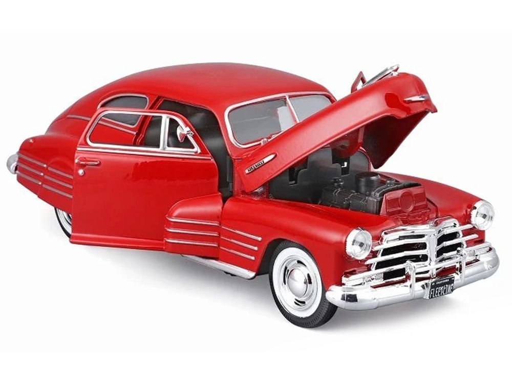 1948 Chevrolet Fleetline Aerosedan Red "Special Edition" Series 1/25 Diecast Model Car by Maisto view 2
