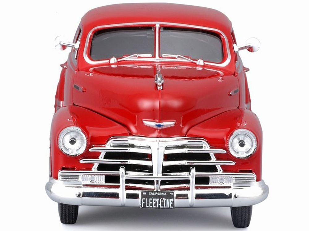 1948 Chevrolet Fleetline Aerosedan Red "Special Edition" Series 1/25 Diecast Model Car by Maisto view 5